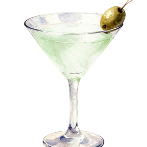 Martini glas inhoud & transparante bg